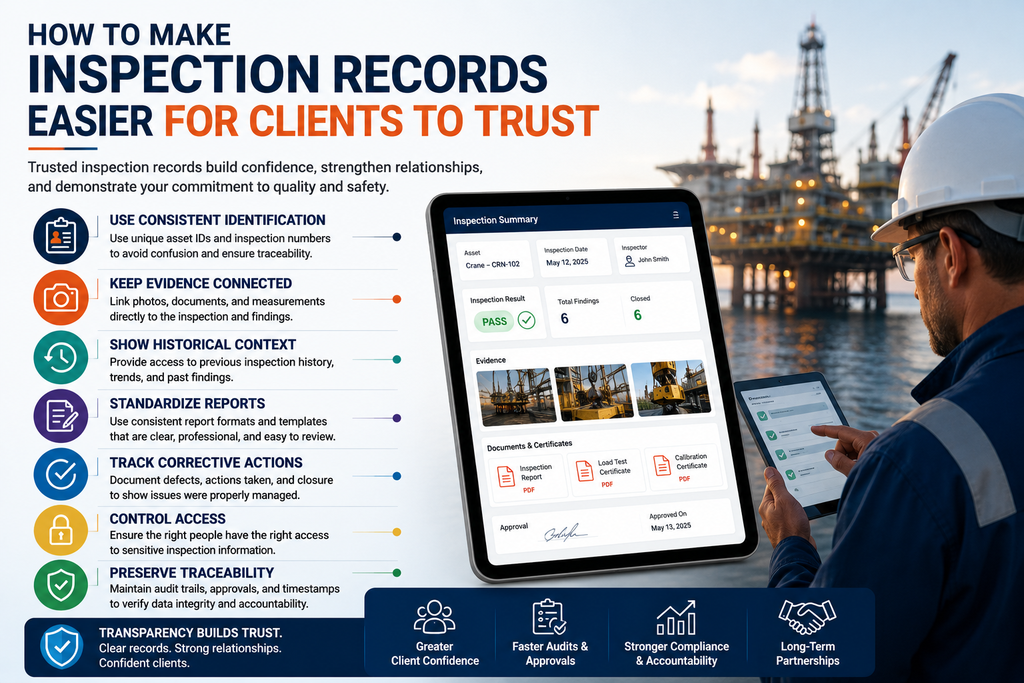 visual representation of How to Make Inspection Records Easier for Clients to Trust