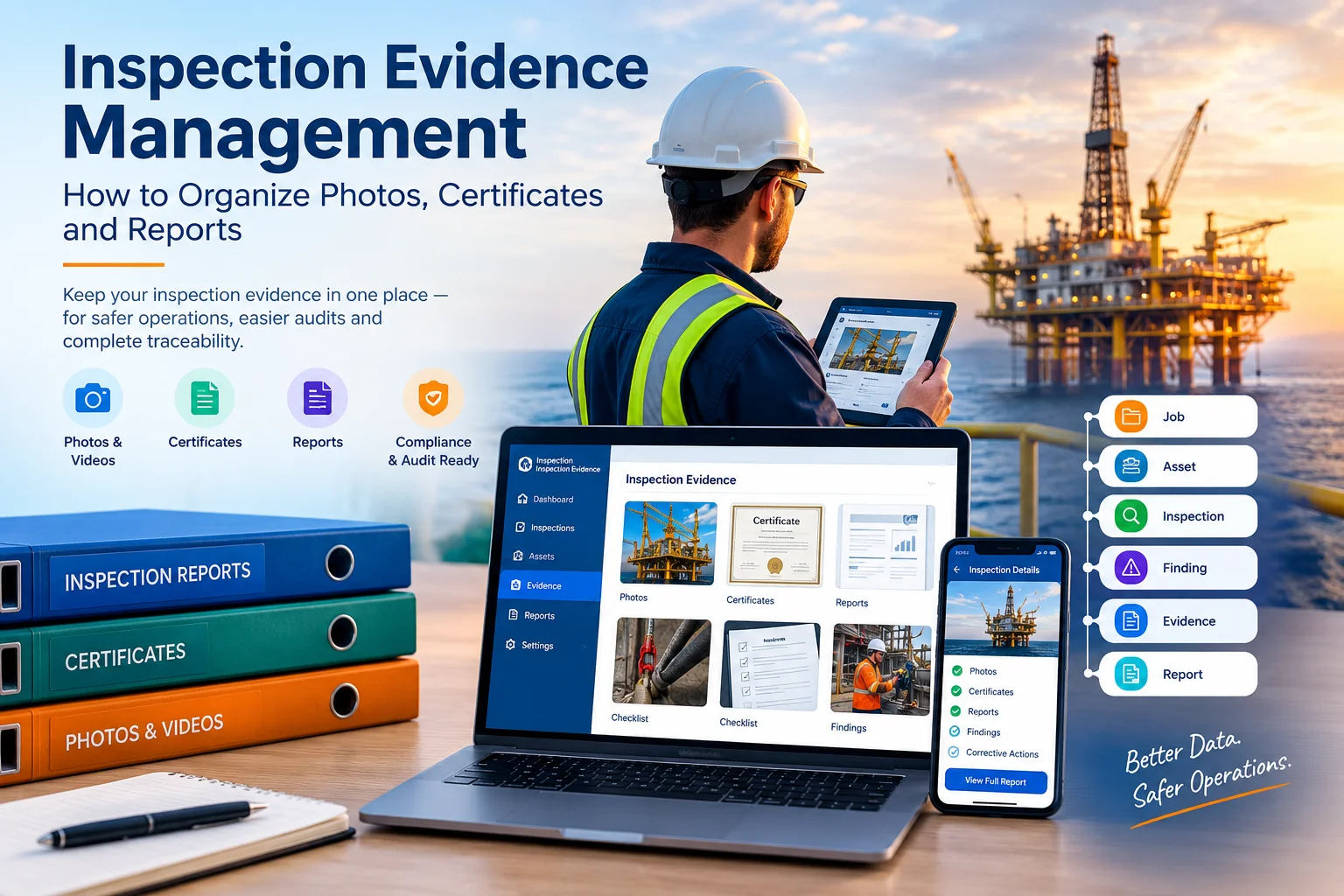 Inspection Evidence Management: How to Organize Photos, Certificates and Reports