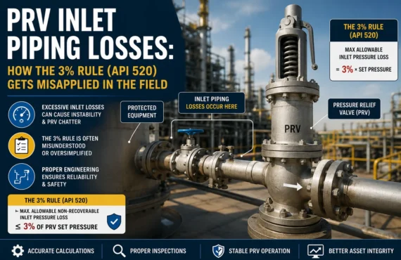 PRV Inlet Piping Losses: How the 3% Rule Gets Misapplied in the Field