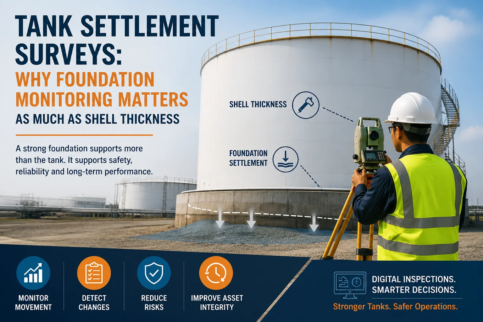 Tank Settlement Surveys: Why Foundation Monitoring Matters as Much as Shell Thickness