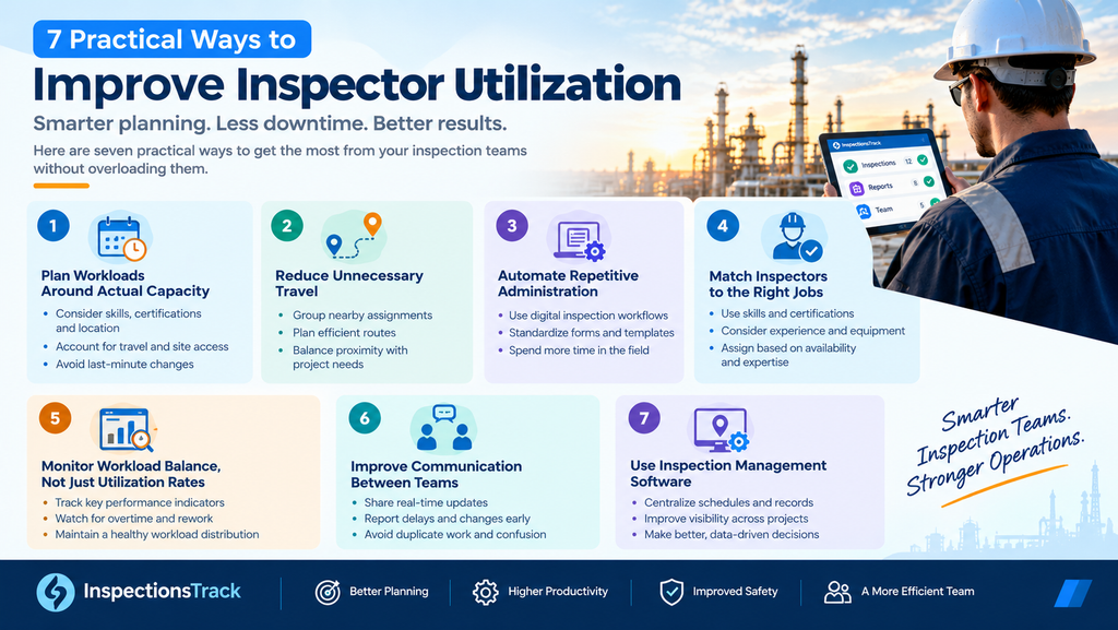 visual representation of 7 Practical Ways to Improve Inspector Utilization