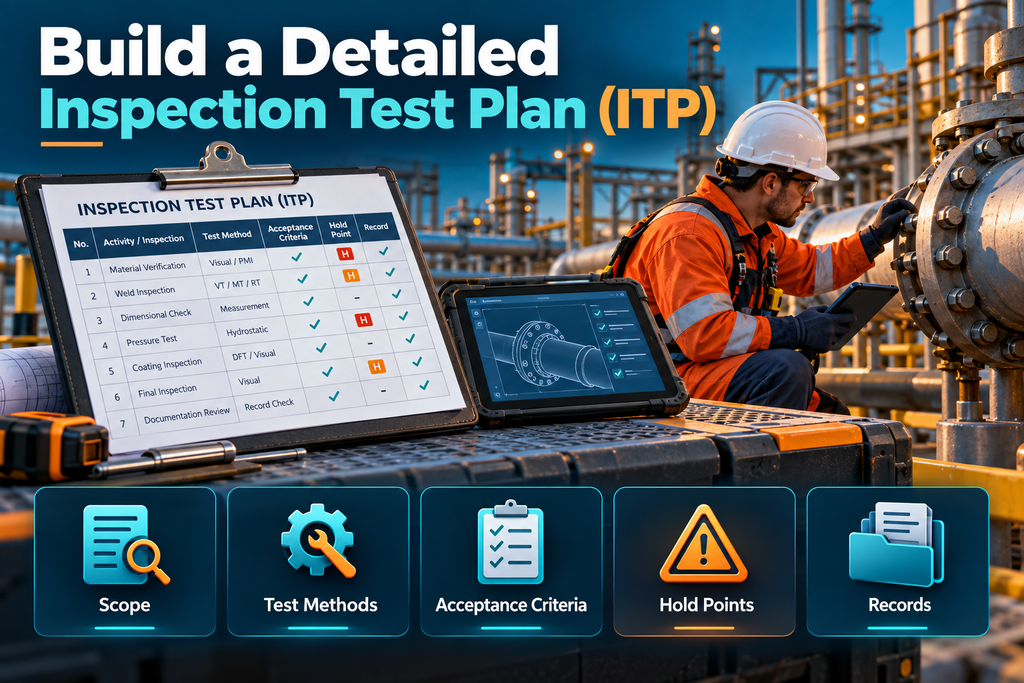 viusal representation of Build a Detailed Inspection Test Plan (ITP)