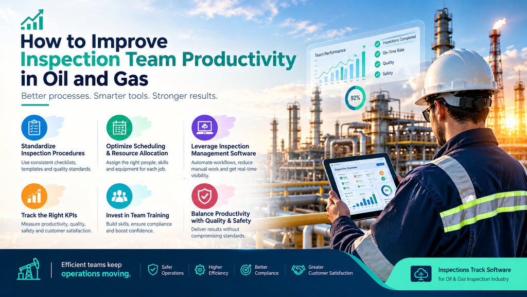 visual representation of How to Improve Inspection Team Productivity in Oil and Gas