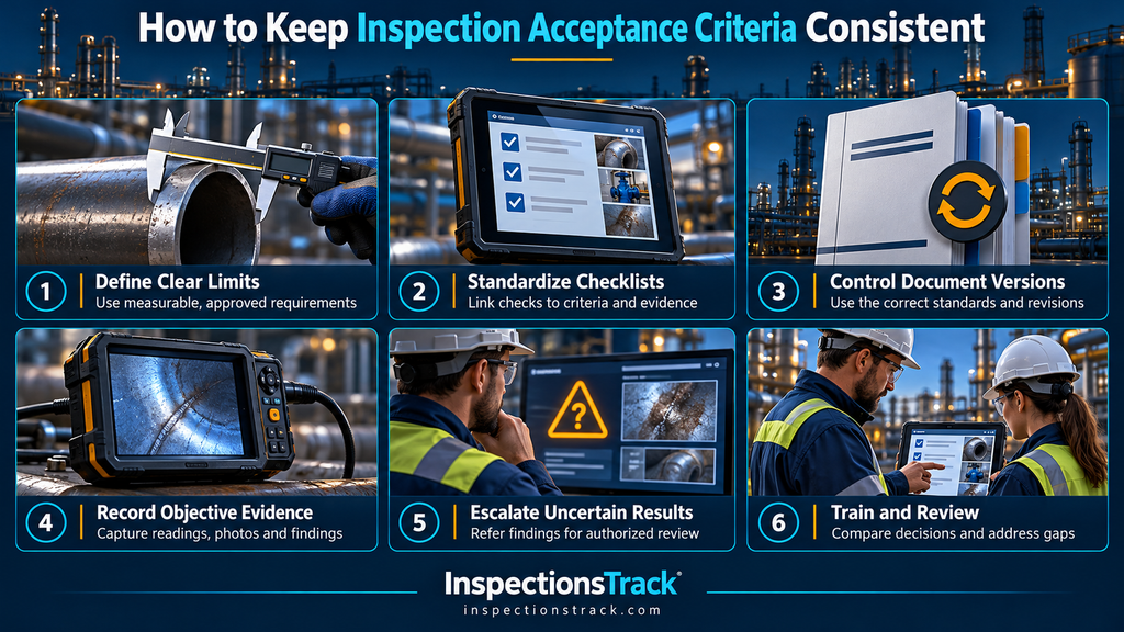 visual representation of How to Keep Inspection Acceptance Criteria Consistent
