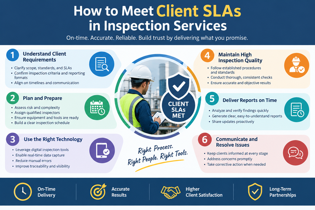 visual representation of How to Meet Client SLAs in Inspection Services