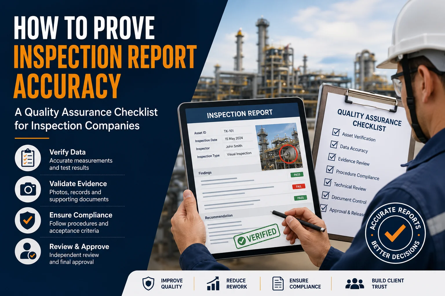 How to Prove Inspection Report Accuracy: A Quality Assurance Checklist for Inspection Companies