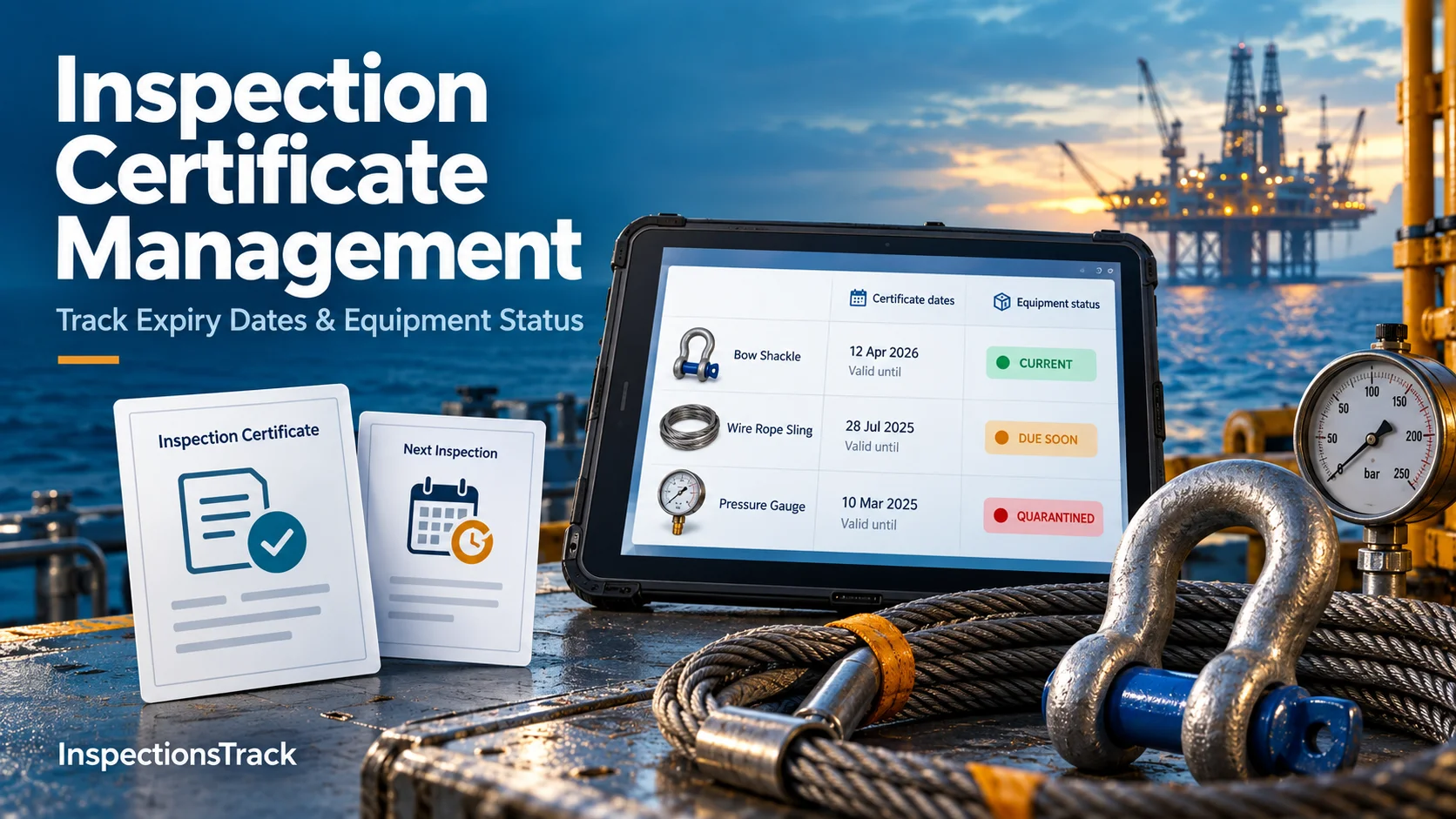 Inspection Certificate Management: How to Track Expiry Dates and Equipment Status